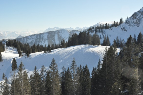Ski fahren auf der Kampenwand